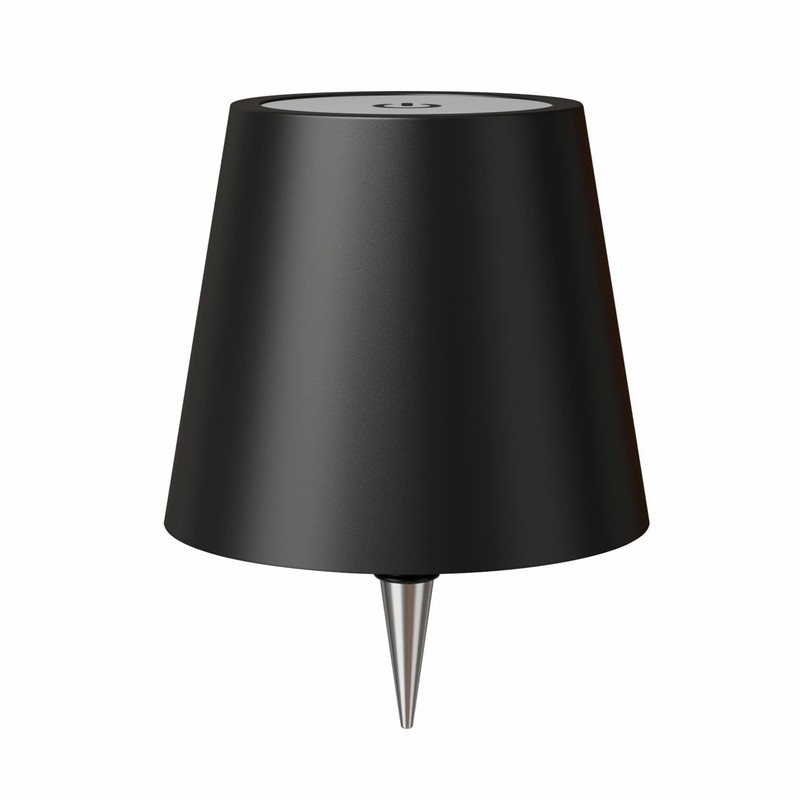 Lampa LED reincarcabila, portabila si fara fir, 3 culori reglabil prin atingere, design decorativ din plastic, Gonga®