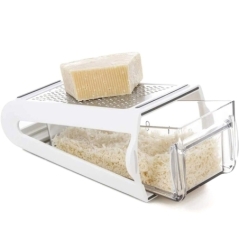 Razatoare de bucatarie cu recipient, 2 dimensiuni lame, 22x13.5x9cm, Gonga®