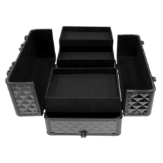 Troler de cosmetice tip valiza, aluminiu, 61X36X25 cm, Gonga®