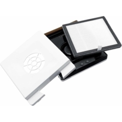 Colector de praf pentru unghii, 60W, Spot LED, Tub flexibil cu rotație la 360 de grad, Gonga®