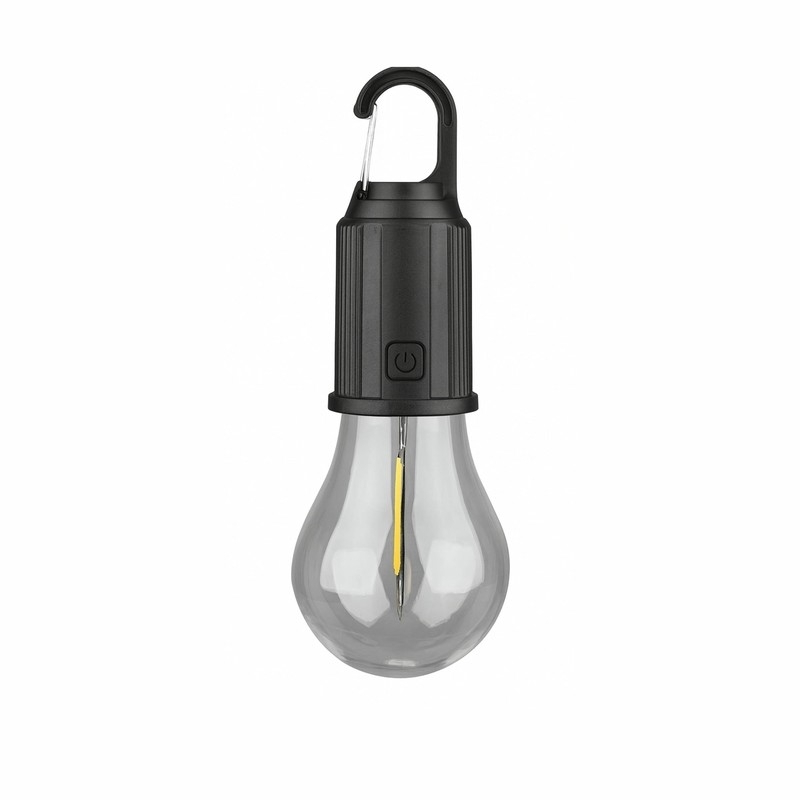 Lanterna LED portabilă de camping sub formă de bec cu cârlig, 1, 5 W, incarcare USB, Gonga®