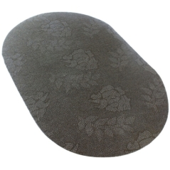 Covor de baie antiderapant, Substrat absorbant si uscare rapida, Oval, Dimensiuni 60 x 40 cm, Calitate Premium, Gonga®