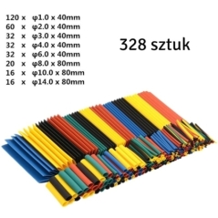 Set 328 tuburi termocontractabile, LP, Poliolefina, Gonga®