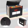 Organizator, pliabil, 25 de compartimente de diminsiune A4 cu separatoare si etichete, inchidere cu clapa si elastic, Gonga®