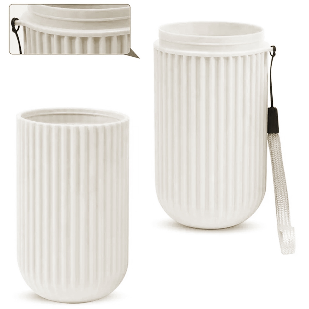 cutie protectie periuta si pasta de dinti voiaj ideal pentru calatorie verde gonga