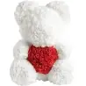 Ursulet din trandafiri in cutie, 25 cm, Gonga®
