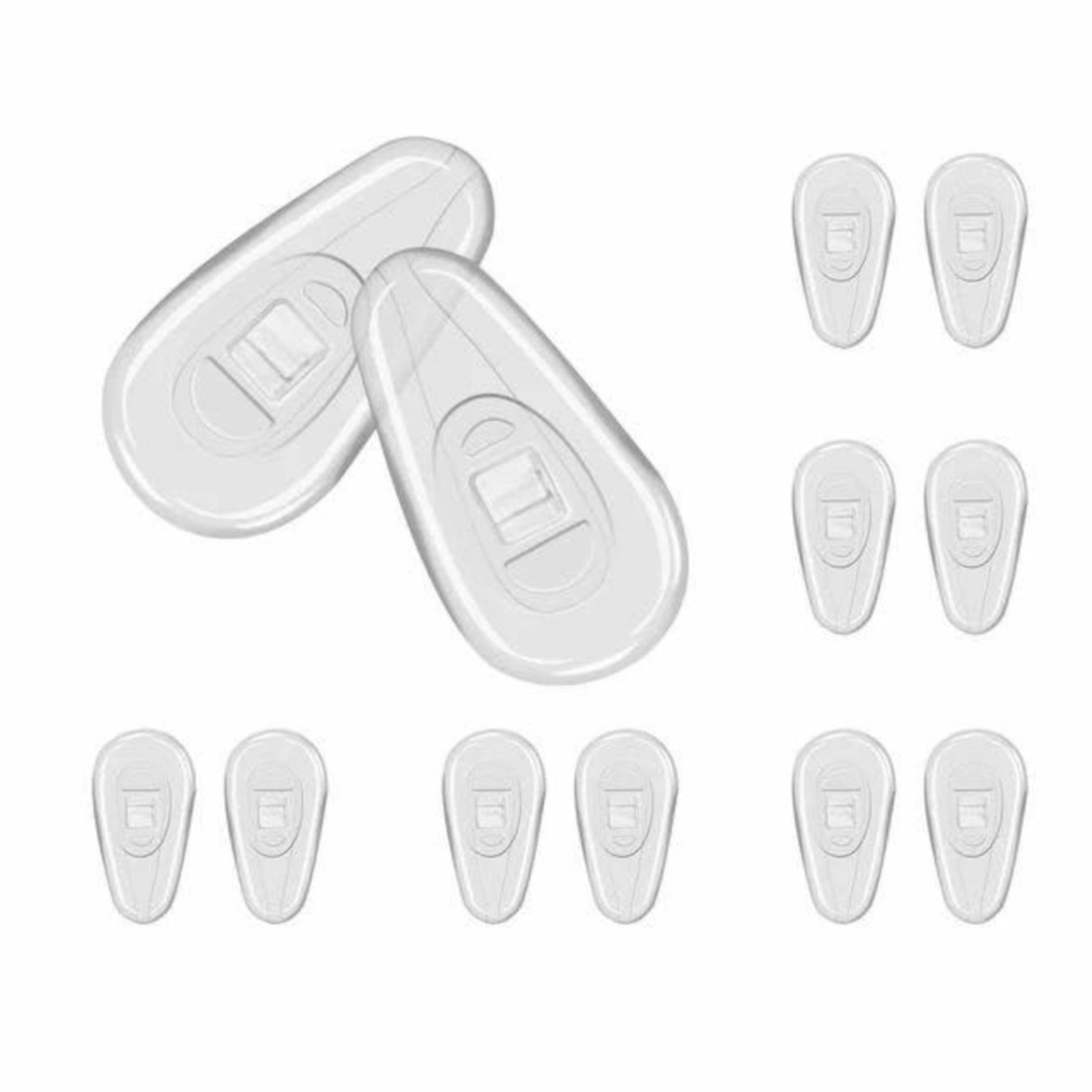 kit reparatie ochelari 30 pernite punte nazala 60 suruburi