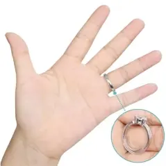 Set 8 bucati reglator de marime transparent pentru inele si verighete, Gonga