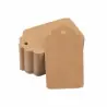 Set 100 etichetele de cadouri din carton kraft 9x5 cm, Gonga