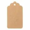 Set 100 etichetele de cadouri din carton kraft 9x5 cm, Gonga