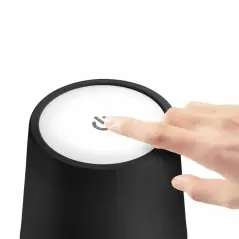 Lampa de noptiera, LED, baterie 1500mAh, 3W, 38x10.5 cm, negru, Gonga