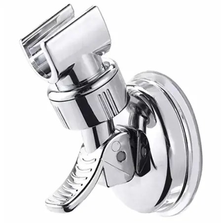 Suport compact pentru capul de duș echipat cu o ventuză puternică, argintiu, plastic (ABS), Gonga®