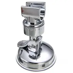 Suport compact pentru capul de duș echipat cu o ventuză puternică, argintiu, plastic (ABS), Gonga®