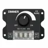 Dimmer rotativ manual, reglare lumina LED, 360W, 12/24V DC, negru, Gonga