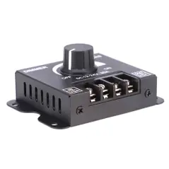 Dimmer rotativ manual, reglare lumina LED, 360W, 12/24V DC, negru, Gonga