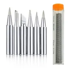 Set de Pistoale de Lipit 60W, 17 Elemente, Temp Regulabila 200-450C, Gonga