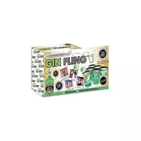 Joc de baut Gin Fling, pentru petreceri, 16 piese, Gonga®