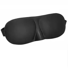 Masca de dormit 3D cu dopuri de urechi, negru, Gonga