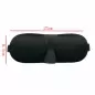 Masca de dormit 3D cu dopuri de urechi, negru, Gonga®