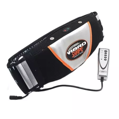 Centura de slabit cu vibro masaj Igia Vibro Shape, telecomanda, negru