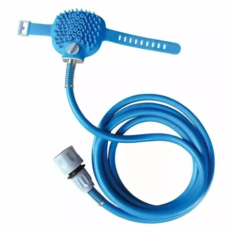 Perie de spalat/masat animalele de companie,cu furtun, lungime furtun 160 cm, Gonga®
