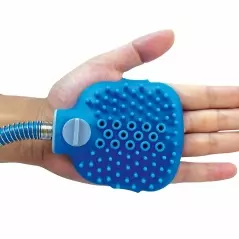 Perie de spalat/masat animalele de companie,cu furtun, lungime furtun 160 cm, Gonga®