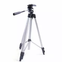 Trepied foto telescopic 330A, 51-134 cm, aluminiu, Gonga® - Argintiu