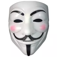 Masca V for Vendetta, alb, Gonga® - Alb