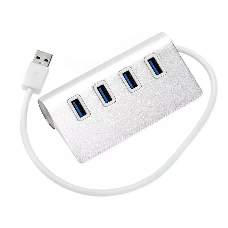 Hub din aluminiu, 4 porturi usb, Gonga®