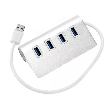 Hub din aluminiu, 4 porturi usb, Gonga®