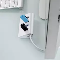 Hub din aluminiu, 4 porturi usb, Gonga®