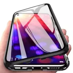 Husa protectie Samsung Galaxy Note 10, magnetica, din sticla securizata, 360 grade, Gonga - Negru