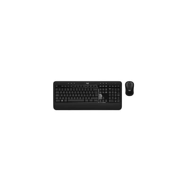 Kit mouse si tastatura Logitech ADVANCED Combo Wireless, negru