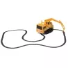 Masinuta de jucarie cu inductie, tip excavator, urmareste linia trasata cu marker-ul, Gonga®