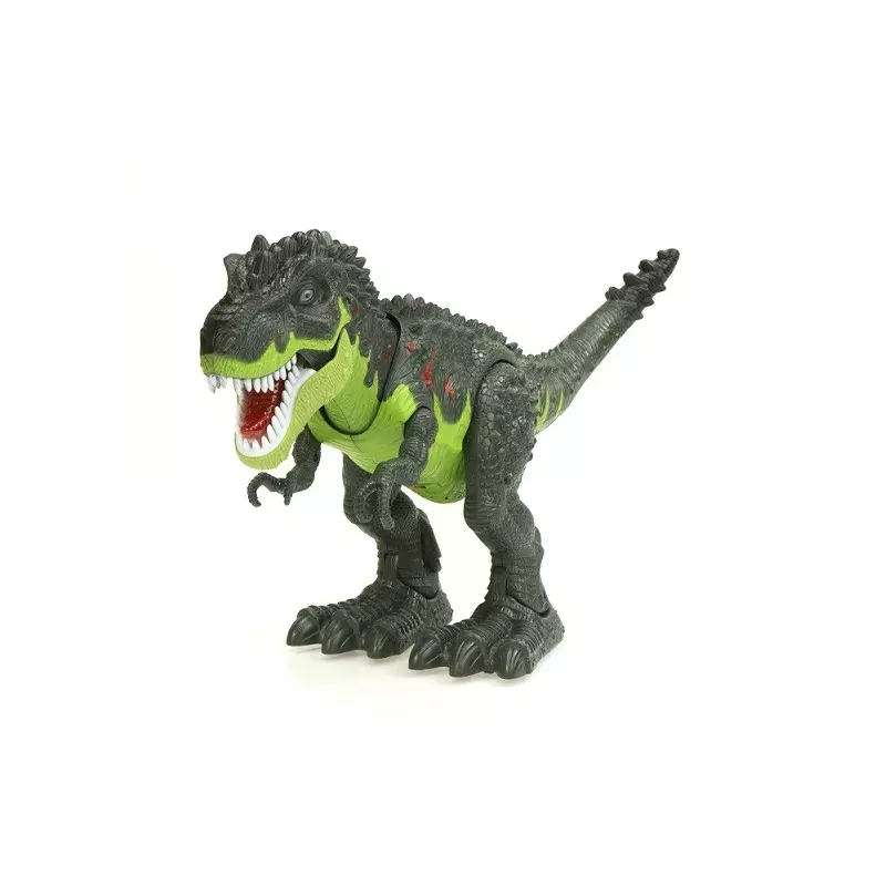 Dinozaur de jucarie cu sunete si lumini, verde