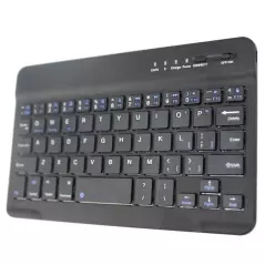 Tastatura wireless, din aluminiu, negru