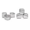 Set 6 cuburi pentru racire bauturi, din otel inoxidabil, Gonga®