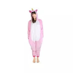 Pijama intreaga model unicorn roz, Gonga