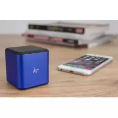 Boxa portabila wireless Kitsound, microfon, usb - Albastru
