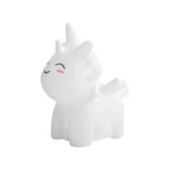 Lampa de veghe in forma de unicorn, 7 culori, alb