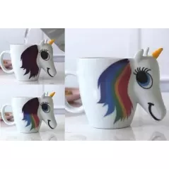 Cana termosensibila 3D, model unicorn, 300 ml, Gonga®