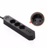 Prelungitor cu priza multipla, 3 posturi, 3 porturi USB, Gonga®