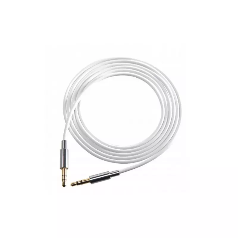 Cablu audio stereo cu conector Jack 3.5 mm, 1500 mm, alb