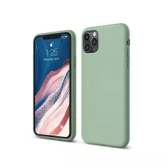 Husa de protectie din silicon, iPhone 11 Pro, verde masliniu