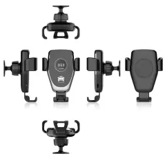 Incarcator auto universal, wireless, antisoc, antialunecare, rotire 360 °, Gonga®