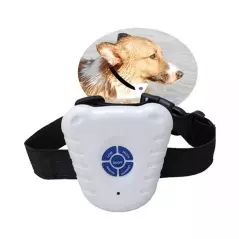 Zgarda de dresaj cu ultrasunete pentru caini, alb,Gonga®