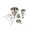 Set pentru cocktail si bauturi, inox, 8 piese, argintiu, Gonga®