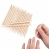 Set de 100 betisoare duble din lemn pentru cuticule, Gonga®