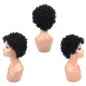 Peruca din par artificial, model afro, negru, Gonga®