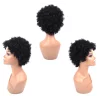 Peruca din par artificial, model afro, negru, Gonga®